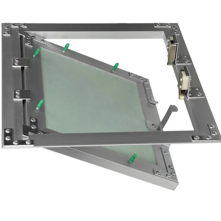 Revisionsklappe GK-Einlage 250x300 mm mit Rahmen aus Aluminium