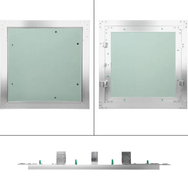Revisionsklappe GK-Einlage 300x300 mm mit Rahmen aus Aluminium