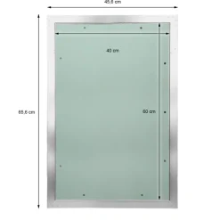Revisionsklappe GK-Einlage 400x600 mm mit Rahmen aus Aluminium