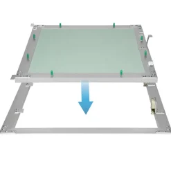 Revisionsklappe GK-Einlage 600x600 mm mit Rahmen aus Aluminium