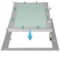 Revisionsklappe GK-Einlage, 250x400 mm, mit Rahmen aus Aluminium