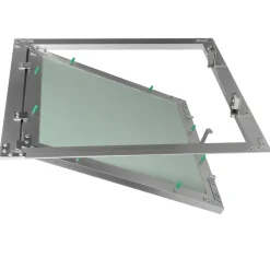 Revisionsklappe GK-Einlage, 400x400 mm, mit Rahmen aus Aluminium
