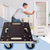 Rollbrett Möbelroller 35 x 50 cm aus Multiplex mit Feststellbremsen Traglast 800 kg