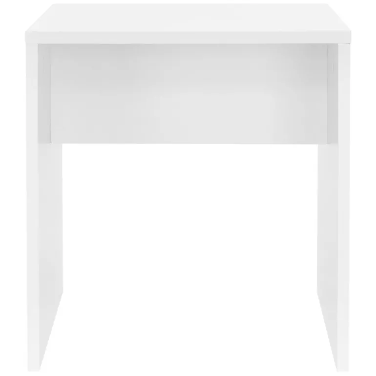 Schminktisch Frisiertisch 108x40x140 cm in Weiß mit Spiegel, LED-Beleuchtung, großer Schublade & Hocker ML-Design