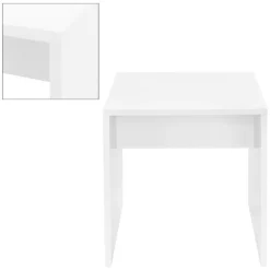 Schminktisch Frisiertisch 90x38x137 cm in Weiß mit LED Beleuchtung, Spiegel, Schublade, Schrank & Hocker ML-Design