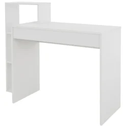 Schreibtisch mit Regal 110x72x40 cm Weiß ML-Design