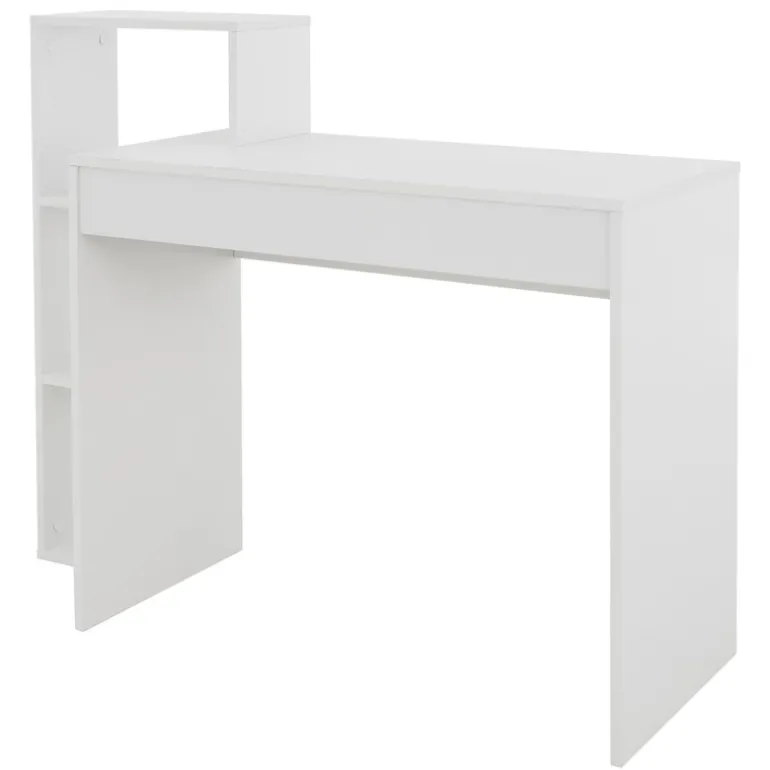 Schreibtisch mit Regal 110x72x40 cm Weiß ML-Design