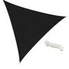 Sonnensegel dreieck 3,6x3,6x3,6 m Anthrazit 100% HDPE mit UV Schutz inkl. Befestigungsseile