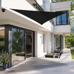 Sonnensegel dreieck 3,6x3,6x3,6 m Anthrazit 100% HDPE mit UV Schutz inkl. Befestigungsseile