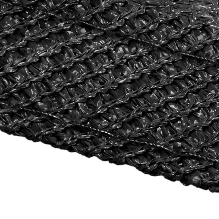 Sonnensegel quadrat 3,6x3,6 m Anthrazit 100% HDPE mit UV Schutz inkl. Befestigungsseile