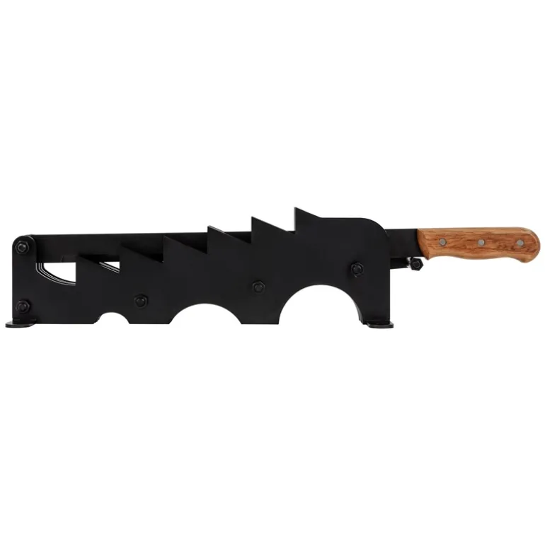 Spanmesser Handholzspalter mit Holzgriff schwarz inkl. Montagematerial manueller Holzspalter