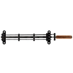 Spanmesser Handholzspalter mit Holzgriff schwarz inkl. Montagematerial manueller Holzspalter