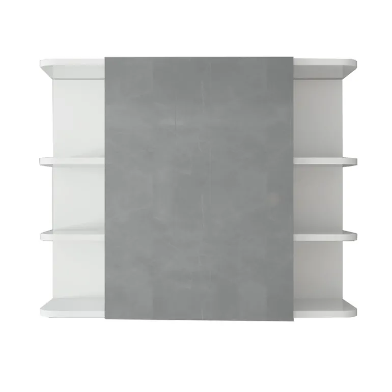 Spiegelschrank 80x64x21 cm Weiß ML-Design