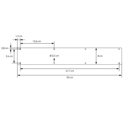 2 Stück Tischbeine B50xH72 cm Tischkufen X-Form Stahl pulverbeschichtet Schwarz ML-Design