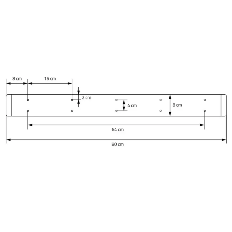 2 Stück Tischbeine B80xH72 cm Tischkufen O-Form aus Stahl pulverbeschichtet Schwarz ML-Design