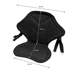 SUP Sitz Kajak Sitz für Stand Up Paddle mit Rückentasche 62 x 43 cm aus Polyester