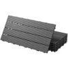 Terrassenfliesen 60x30 cm 6er Set für 1m² Anthrazit aus WPC