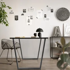 Tischbeine Tischgestell 2er Set V-Design 75 x 72 cm Industrial aus Stahl ML-Design