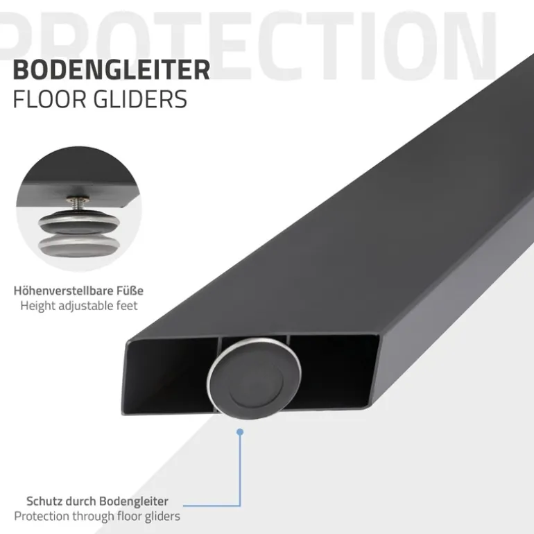 Tischbeine Tischgestell X-Design 78 x 71 x 120 cm Anthrazit aus Metall ML-Design