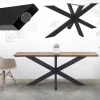 Tischbeine Tischgestell X-Design 78 x 71 x 120 cm Schwarz aus Metall ML-Design