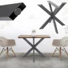 Tischbeine Tischgestell X-Design 85 x 71 x 85 cm Anthrazit aus Metall ML-Design