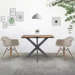 Tischbeine Tischgestell X-Design 85 x 71 x 85 cm Anthrazit aus Metall ML-Design