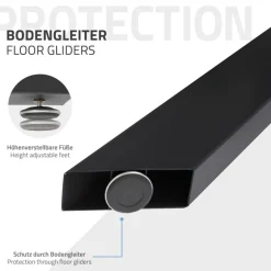 Tischbeine Tischgestell X-Design 85 x 71 x 85 cm Schwarz aus Metall ML-Design