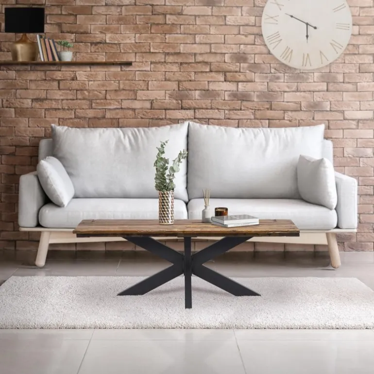 Tischbeine Tischgestell X-Design 98 x 58 x 43 cm schwarz aus Metall ML-Design