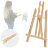 Tischstaffelei klein verstellbar 22x14x40,5 cm Braun aus Holz