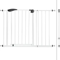 Türschutzgitter Weiß 105-115 cm aus Metall