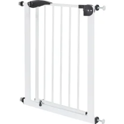 Türschutzgitter Weiß 70-75 cm aus Metall