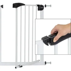 Türschutzgitter Weiß 70-75 cm aus Metall