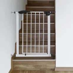 Türschutzgitter Weiß 70-75 cm aus Metall