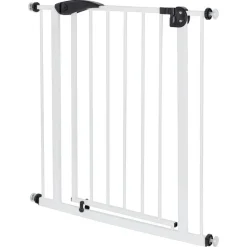 Türschutzgitter Weiß 75-85 cm aus Metall