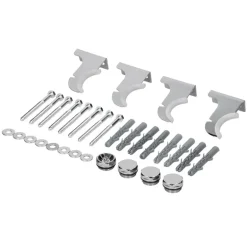 Universal Befestigungsmaterial fĂŒr Heizkörper Komplettset Chrome LuxeBath