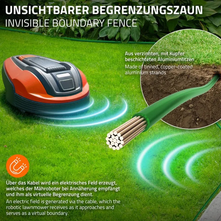 Universal 50m Begrenzungskabel für Mähroboter