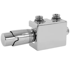 Ventil Armaturen Set Multiblock Chrome Universal inkl. Thermostatkopf LuxeBath