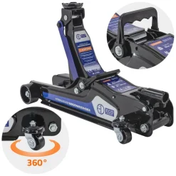 Wagenheber hydraulisch 2,5T Rangierwagenheber tragbar inkl. 2x Gummiauflage & SUV-Adapter