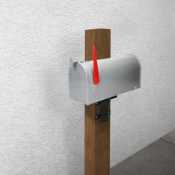 Wandhalterung Ständerhalterung für US Mailbox Schwarz aus Metall ML-Design