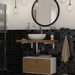 Wandkonsole Regalhalterung 2er Set 350 x 150 mm weiß aus Stahl ML-Design