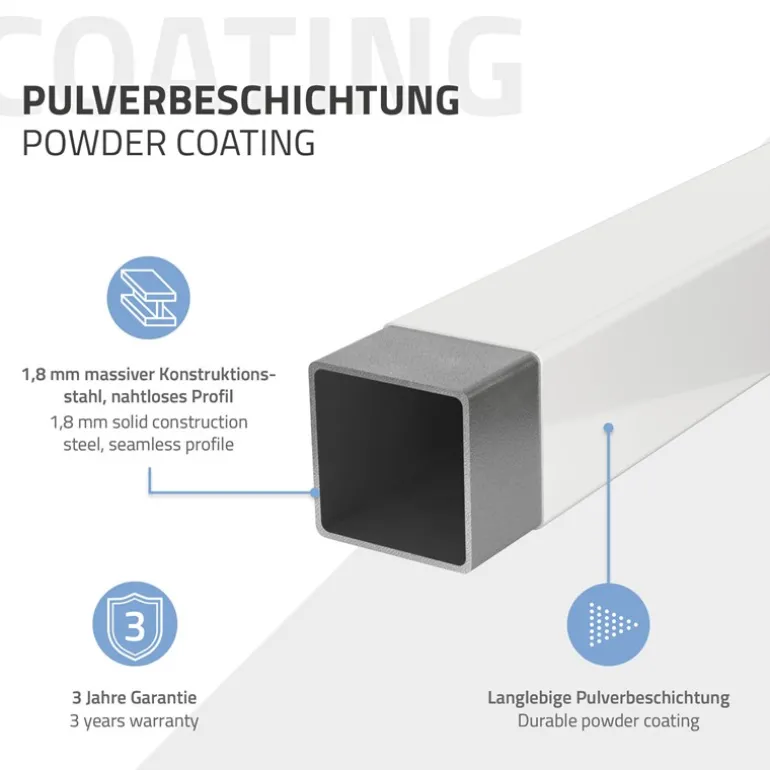Wandkonsole Regalhalterung 2er Set 350 x 150 mm weiß aus Stahl ML-Design
