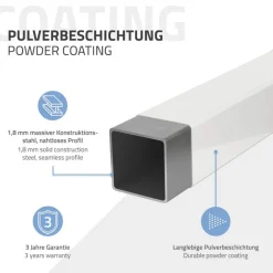 Wandkonsole Regalhalterung 2er Set 400 x 150 mm weiß aus Stahl ML-Design