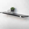 Wandkonsole Regalhalterung 2er Set 200 x 145 mm Weiß aus Stahl ML-Design