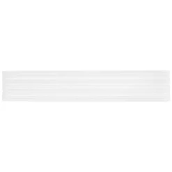 Waschbecken Eckigform ohne Überlauf 68x38x12 cm Weiß aus Keramik ML-Design