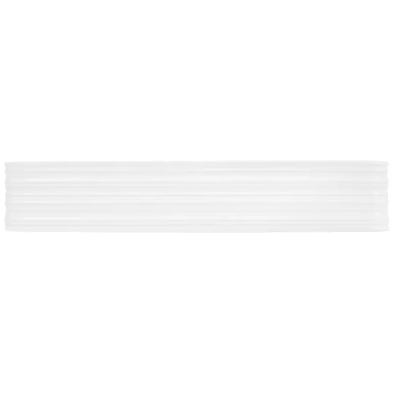 Waschbecken Eckigform ohne Überlauf 68x38x12 cm Weiß aus Keramik ML-Design