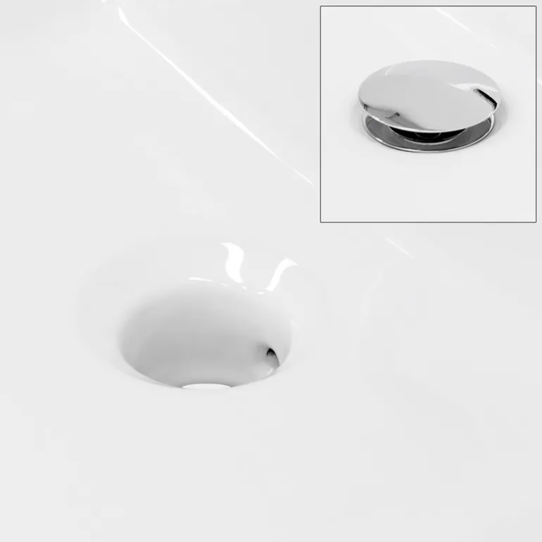 Waschbecken Eckig mit Überlauf 515x360x130 mm Weiß aus Keramik