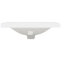 Waschbecken Eckig mit Überlauf 51x41,5x15,5 cm Weiß aus Keramik ML-Design