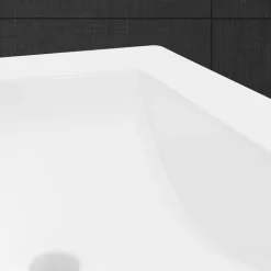 Waschbecken Eckig mit Überlauf 51x41,5x15,5 cm Weiß aus Keramik ML-Design