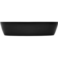 Waschbecken Eckig ohne Überlauf 60,5x38,5x14 cm Schwarz aus Keramik ML-Design