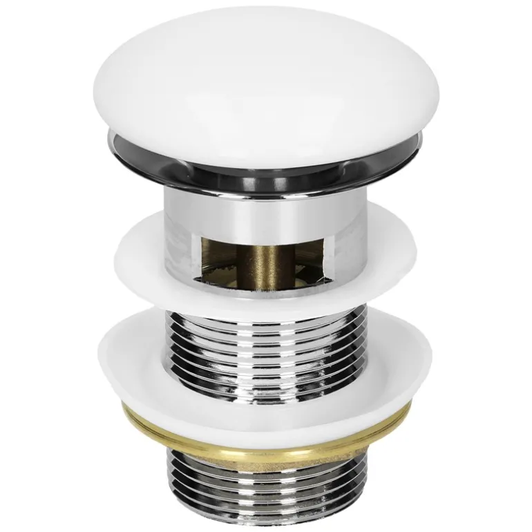 Waschbecken inkl. Ablaufgarnitur mit Überlauf 51,5x36x13 cm Weiß aus Keramik